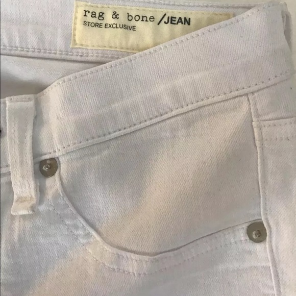 New Rag & Bone Store Exclusive Black White Jeans Women Denim Super Skinny 25 USA - Picture 4 of 11